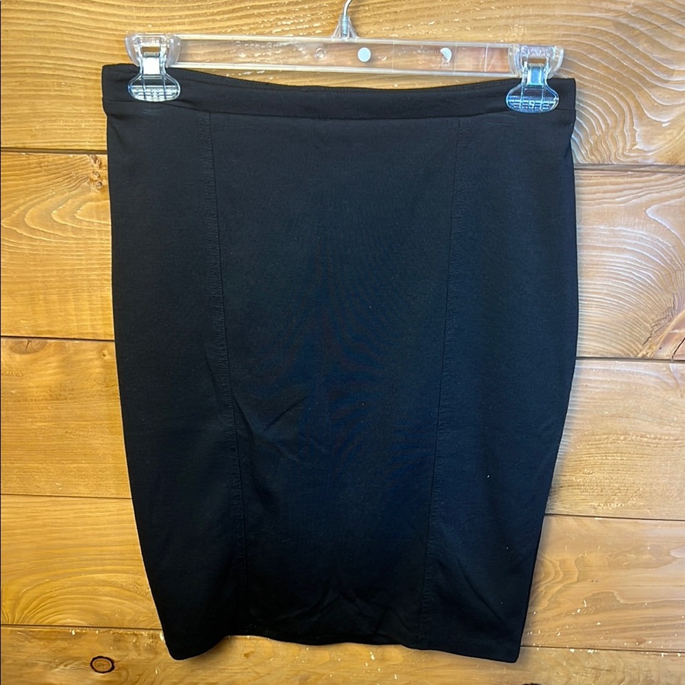 Mossimo Women’s Pencil Skirt M Black Elegant Midi Career Business Casual Office